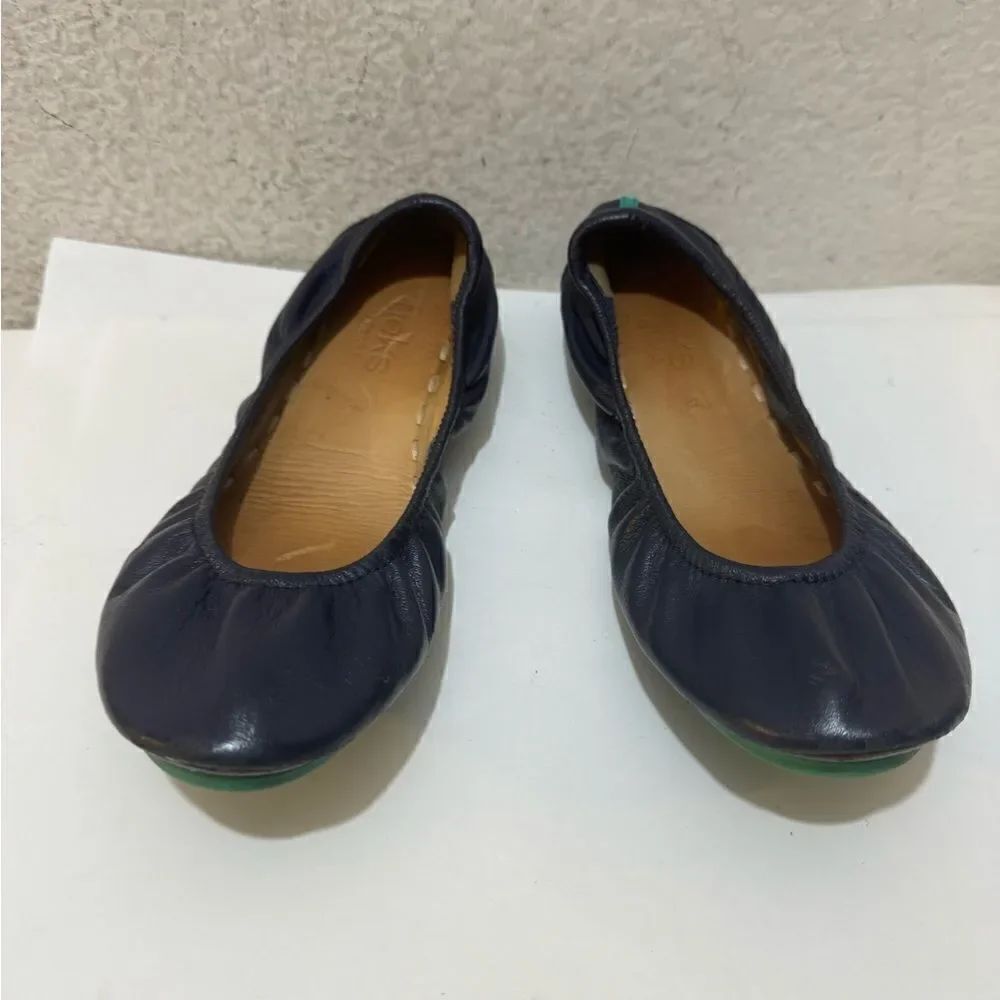 Tieks women size 7 navy and green color - Picture 1 of 8